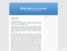 Tablet Screenshot of linaza.wordpress.com