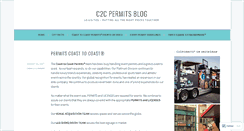 Desktop Screenshot of c2cpermits.wordpress.com
