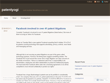 Tablet Screenshot of patentyogi.wordpress.com