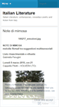 Mobile Screenshot of italianliterature.wordpress.com