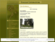 Tablet Screenshot of italianliterature.wordpress.com