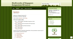 Desktop Screenshot of biodiversitysingapore.wordpress.com
