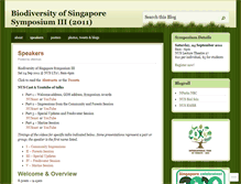 Tablet Screenshot of biodiversitysingapore.wordpress.com