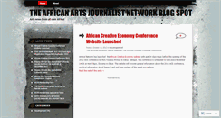 Desktop Screenshot of africanartsjournalistnetwork.wordpress.com