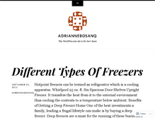 Tablet Screenshot of adriannebosanq.wordpress.com