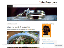 Tablet Screenshot of lifeaftervows.wordpress.com