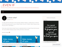 Tablet Screenshot of evenif.wordpress.com
