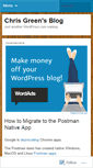 Mobile Screenshot of chrisgreen2004.wordpress.com