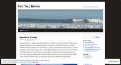Desktop Screenshot of fishtacohunter.wordpress.com