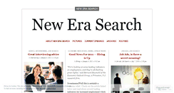 Desktop Screenshot of newerasearch.wordpress.com