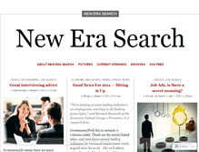 Tablet Screenshot of newerasearch.wordpress.com