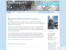 Tablet Screenshot of mechanicalr.wordpress.com