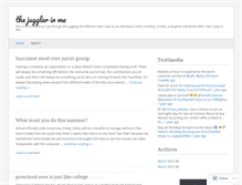 Tablet Screenshot of jugglerinlife.wordpress.com