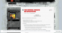 Desktop Screenshot of obreras.wordpress.com