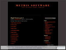 Tablet Screenshot of metrissoftware.wordpress.com