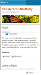 Mobile Screenshot of chestercoextbutterfly.wordpress.com