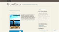 Desktop Screenshot of biznesifinanse.wordpress.com