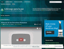 Tablet Screenshot of liderazgoparalapaz.wordpress.com