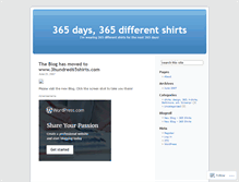 Tablet Screenshot of 365shirts.wordpress.com