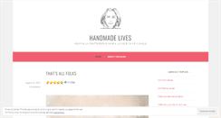 Desktop Screenshot of handmadelives.wordpress.com