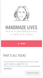 Mobile Screenshot of handmadelives.wordpress.com