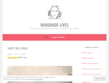 Tablet Screenshot of handmadelives.wordpress.com