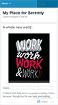 Mobile Screenshot of lifeserenity.wordpress.com