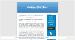 Desktop Screenshot of mariapanlilio.wordpress.com