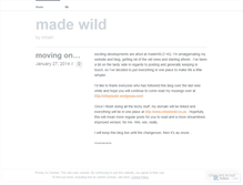 Tablet Screenshot of madewild.wordpress.com