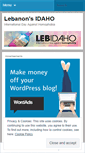 Mobile Screenshot of lebidaho.wordpress.com