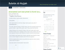 Tablet Screenshot of alhujjahlombok.wordpress.com