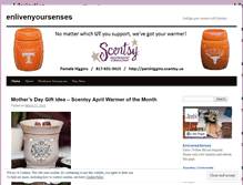 Tablet Screenshot of enlivenyoursenses.wordpress.com