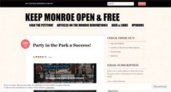 Desktop Screenshot of monroecampaign.wordpress.com