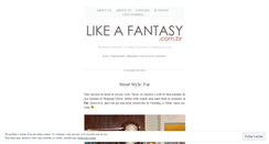 Desktop Screenshot of likeafantasy.wordpress.com