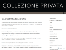 Tablet Screenshot of collezioneprivata.wordpress.com