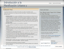 Tablet Screenshot of planificacionurbana.wordpress.com