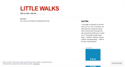 Desktop Screenshot of littlewalks.wordpress.com