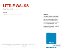 Tablet Screenshot of littlewalks.wordpress.com