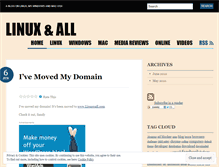 Tablet Screenshot of linuxandall.wordpress.com