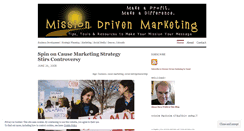 Desktop Screenshot of missiondrivenmarketing.wordpress.com