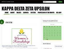 Tablet Screenshot of kappadeltazetaupsilon.wordpress.com