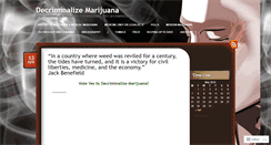 Desktop Screenshot of decriminalizemarijuana.wordpress.com