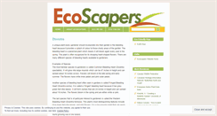 Desktop Screenshot of ecoscapers.wordpress.com