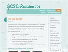 Tablet Screenshot of gcserevision101.wordpress.com