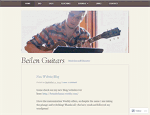 Tablet Screenshot of beilenguitars.wordpress.com