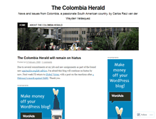 Tablet Screenshot of colombiaherald.wordpress.com