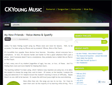 Tablet Screenshot of ckyoungmusic.wordpress.com