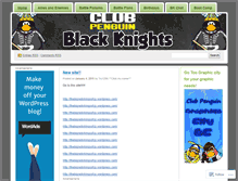 Tablet Screenshot of blackknightsofclubpenguin.wordpress.com