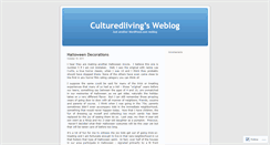 Desktop Screenshot of culturedliving.wordpress.com