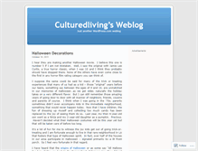 Tablet Screenshot of culturedliving.wordpress.com